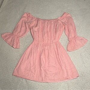 ❤️ 3/$15 Revolve Tularosa Pink Off-Shoulder Mini Dress, XS, fully lined